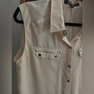 Love Stitch Ivory Button-Up Shirt